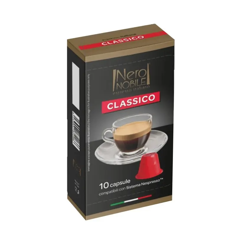 Boite De 10 Capsules Classico Nero Nobile 