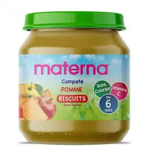 Compote Materna Pomme Biscuits 100g