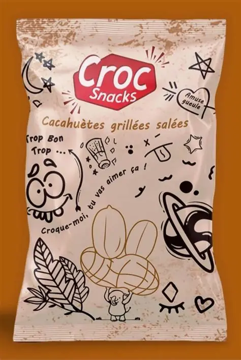 Croc Snacks Cacahuétes Grillés Salées 70g