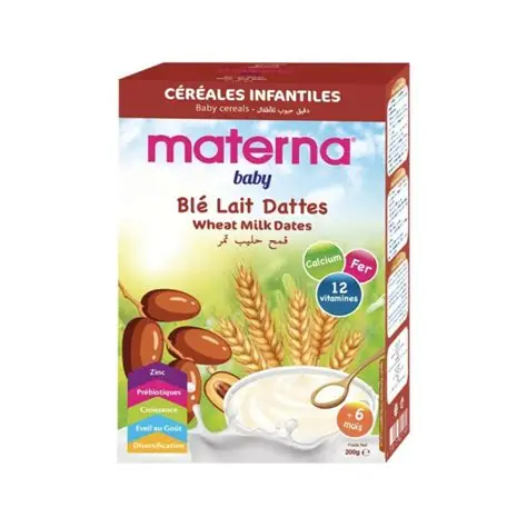 Céréales Materna Blé Lait Dattes  200g 