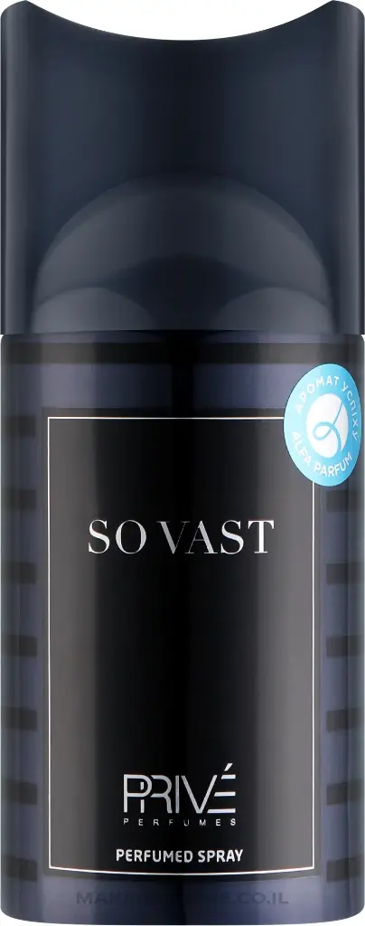 Déodorant SO VAST Perfumed Spray 250ml