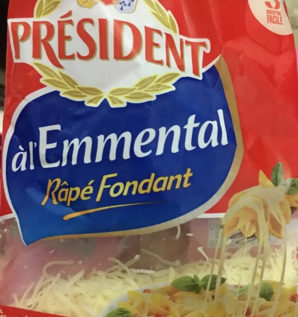 Fromage Rapé Fondant Emmental Président 50g