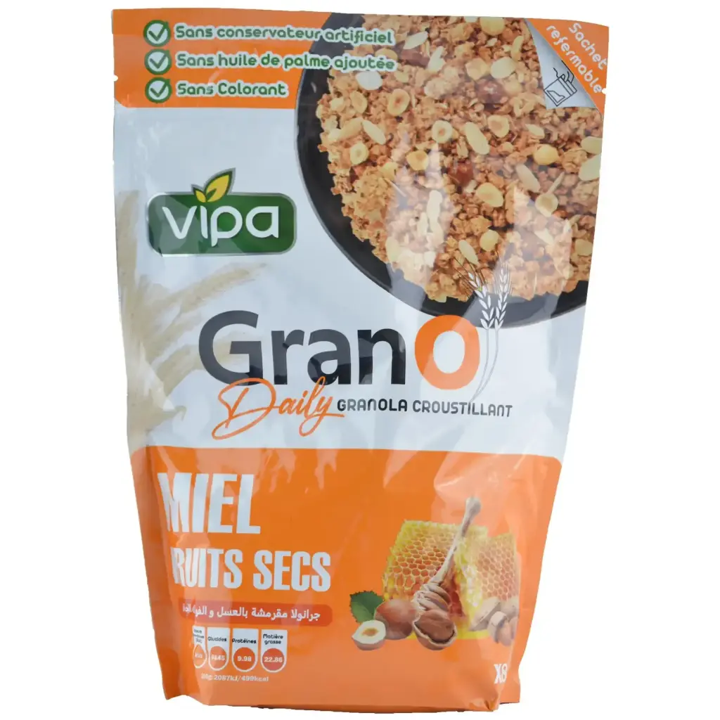 Céréales GranO Miel Fruits Secs Vipa 350g