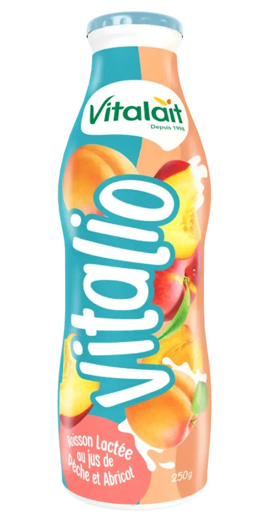 Jus Pêche & Abricot Vitalait 250g