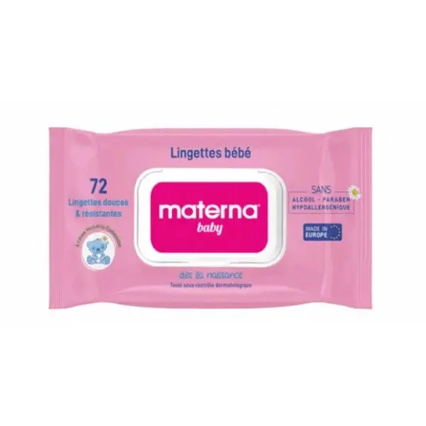 Lingettes Bébé Materna 72Pcs