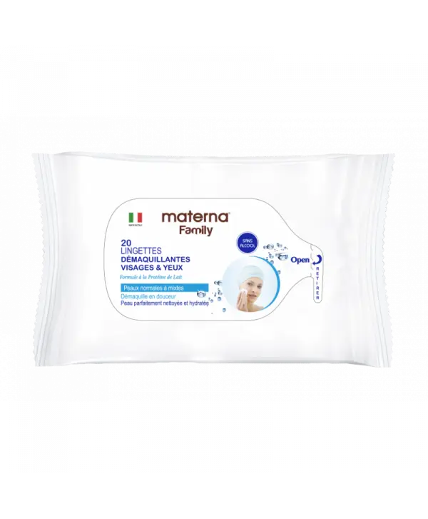 Lingettes Démaquillantes Materna 20Pcs