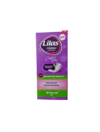 Protège Slip Lilas Confort Plus 20pcs 