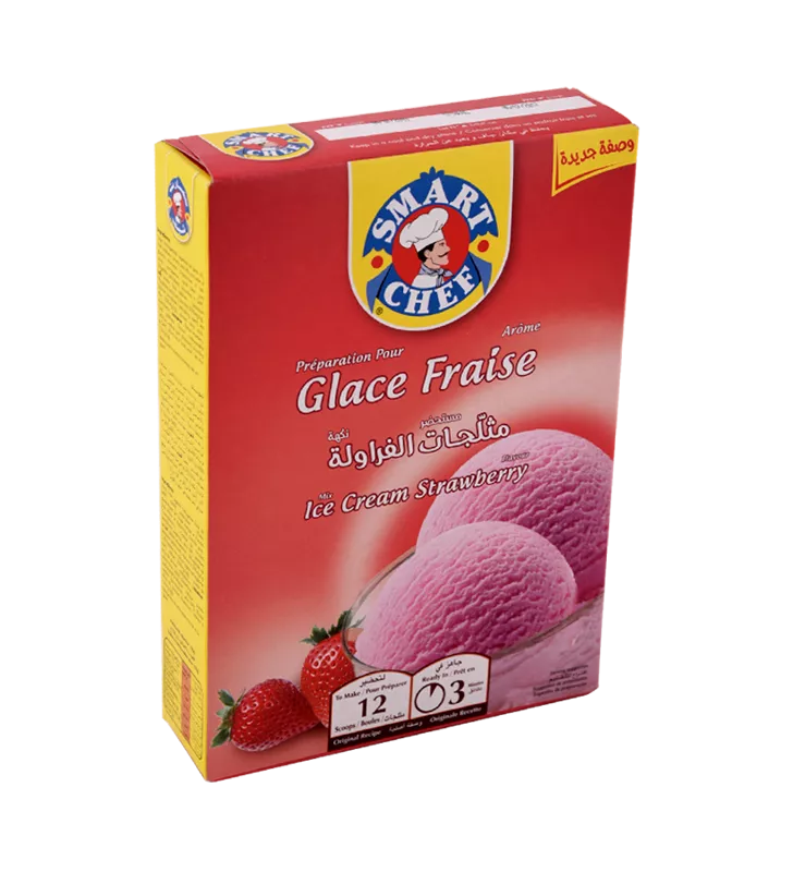 Préparation Glace Fraise Smart Chef 110g