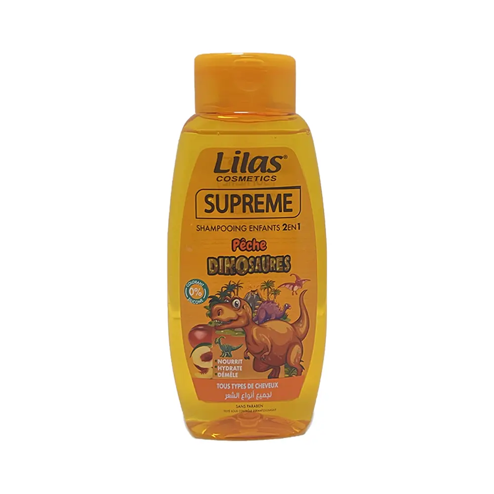 Shampoing Lilas Enfants Pêche Dinausores 2en1 300ML