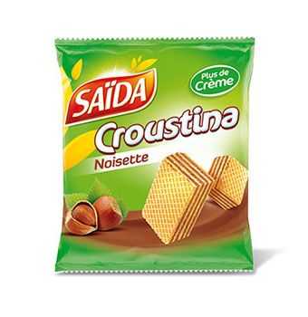 Gaufrettes Croustina Saida Noisette 33g