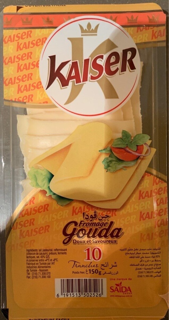 Fromage Gouda Slices Kaiser 150g