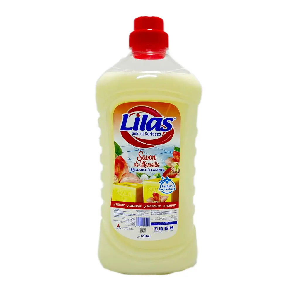 Nettoyant Lilas Sol et Surfaces Savon De Marseille 1200ml