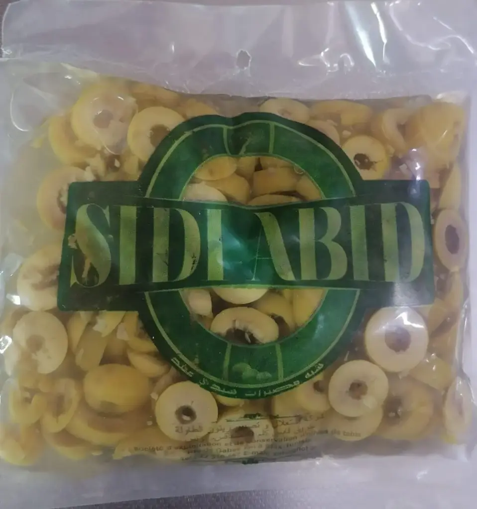 Olives Vertes Tranches Sidi Abid 100g