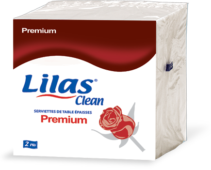 Papier Serviette Lilas Premium 30*30 45pcs