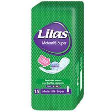 Serviettes Lilas Maternité 7mm 15pcs