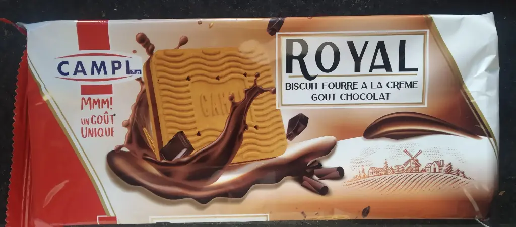 Biscuit Campi Royal fourré Crème gout Chocolat 130g
