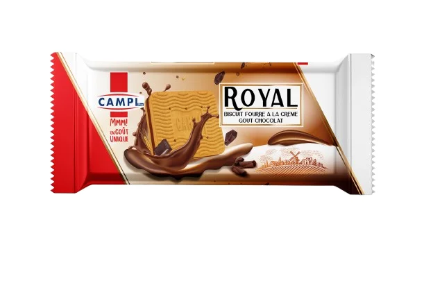 Biscuits Campi Royal fourré Crème gout Chocolat 130g