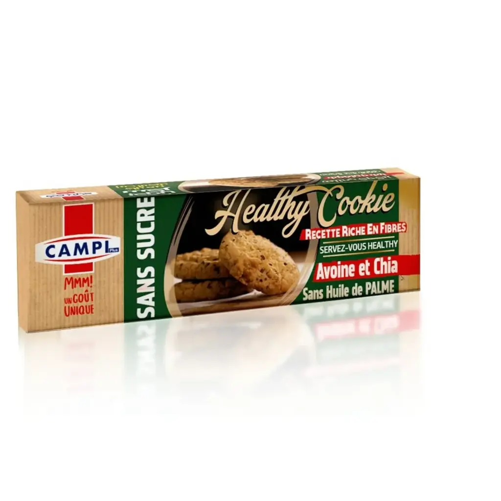 Biscuits  Campi Avoine et chia Sans Sucre 100g