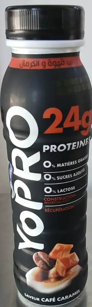 A boire Yopro 24g Proteines Café Caramel Delice 300g 