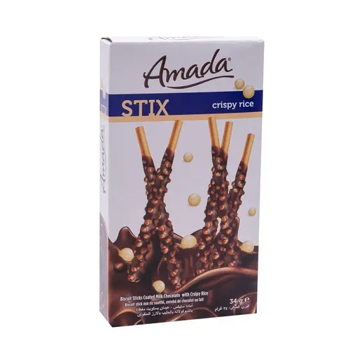 Biscuit Amada Sticks Chocolat Crispy Rice 34g