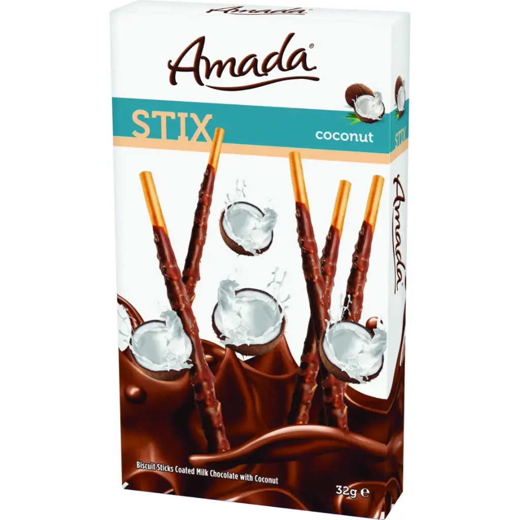Biscuit Amada Sticks Chocolat&Noix Coco 32g