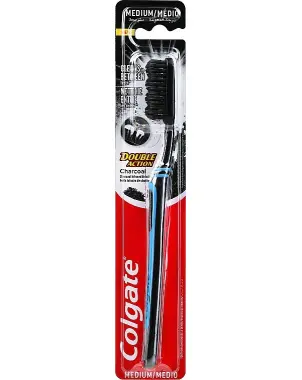 Brosse à dents Colgate Double Action Charcoal