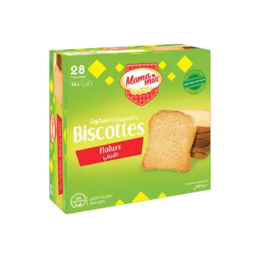 Biscottes Artisanal MamaMia Nature 28 pieces 280g