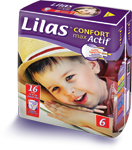 Couche  Lilas Confort 16Kg + 16pcs