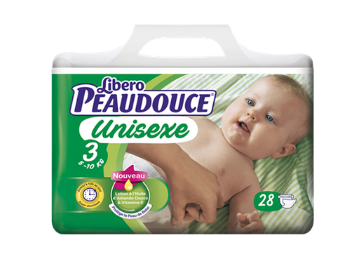 Couche Libero Peaudouce 5-10 Kg taille 3 28pcs