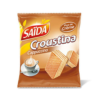 Gaufrettes Croustina Saida Cappucino 33g