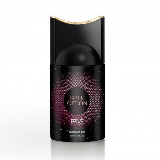 Déodorant Black Option Perfumed Spray 250ml