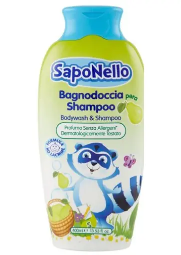Gel Douche & Shampoing Saponello Poire 400ml