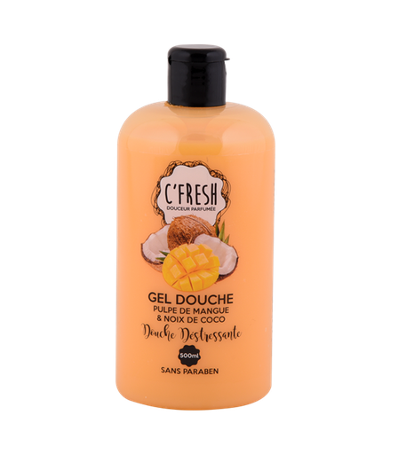 Gel Douche C'fresh  Pulpe de Mangue et Noix de Coco 500ml