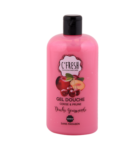 Gel Douche C'fresh Cerise et Prune 500ml