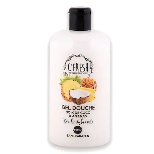 Gel Douche C'fresh Noix de Coco & Ananas 500ml