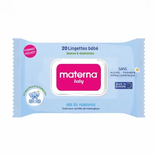 Lingettes Bébé Materna 20pcs