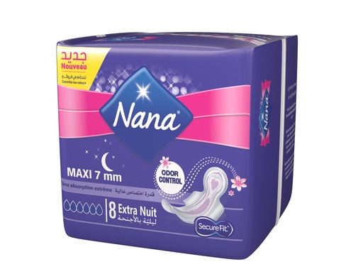Nana Extra Nuit Maxi 7mm 8 pcs
