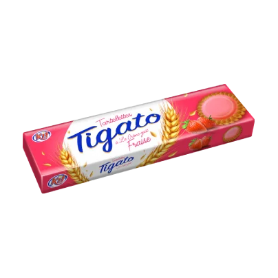 Biscuits Tigato Fraise Kif 125g