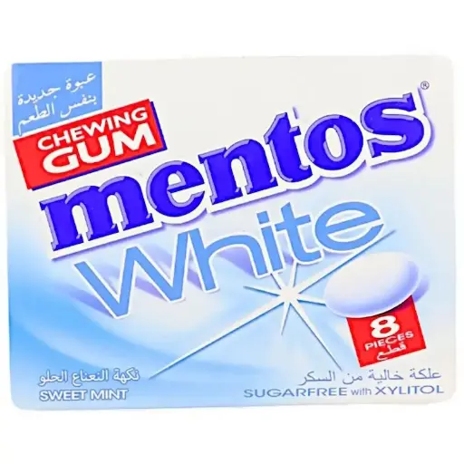 Chwin gum White Blister Mentos 8pcs