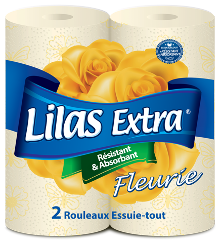 Essuie Tout Lilas Extra 2Rlx Fleurie