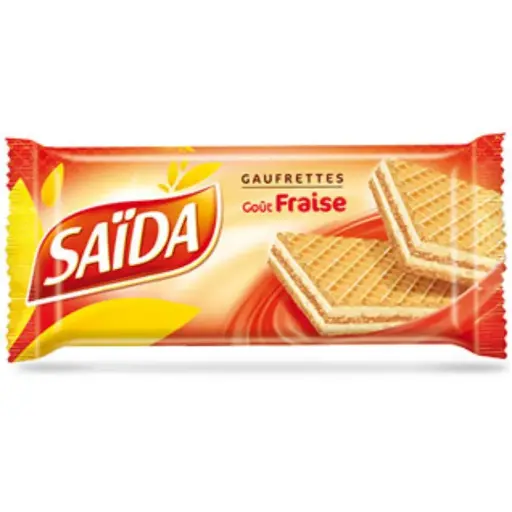 Gaufrettes Saida Fraise 100g