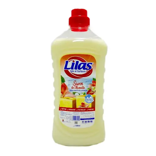 Nettoyant Lilas Sol et Surfaces Savon De Marseille 1200ml