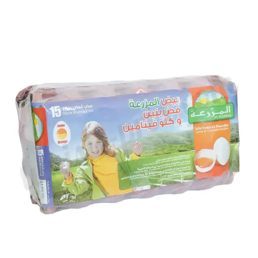 Oeufs Frais El mazraa 15 pcs