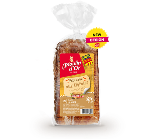 Pain De Mie Aux Céréales Moulin D'or  20pcs 