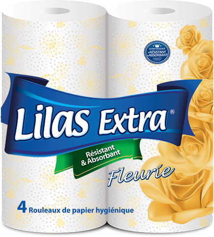 Papier Hygiénique Lilas Extra 4 Rlx Fleurie