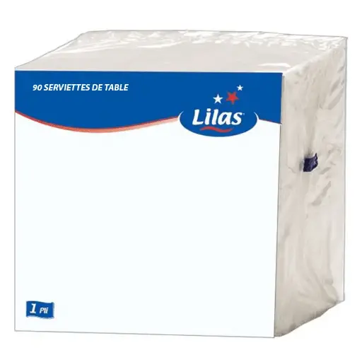 Papier Serviette Lilas Clean 30*30 90pcs