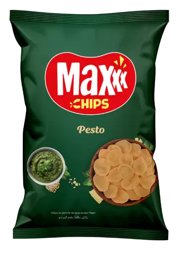 Chips De Pomme de Terre Sauce Saveur Pesto Max 65g