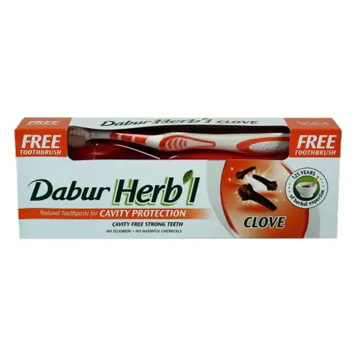 Dentifrice Girofle Dabur Herb'l 150g+Brosse a dent Gratuit